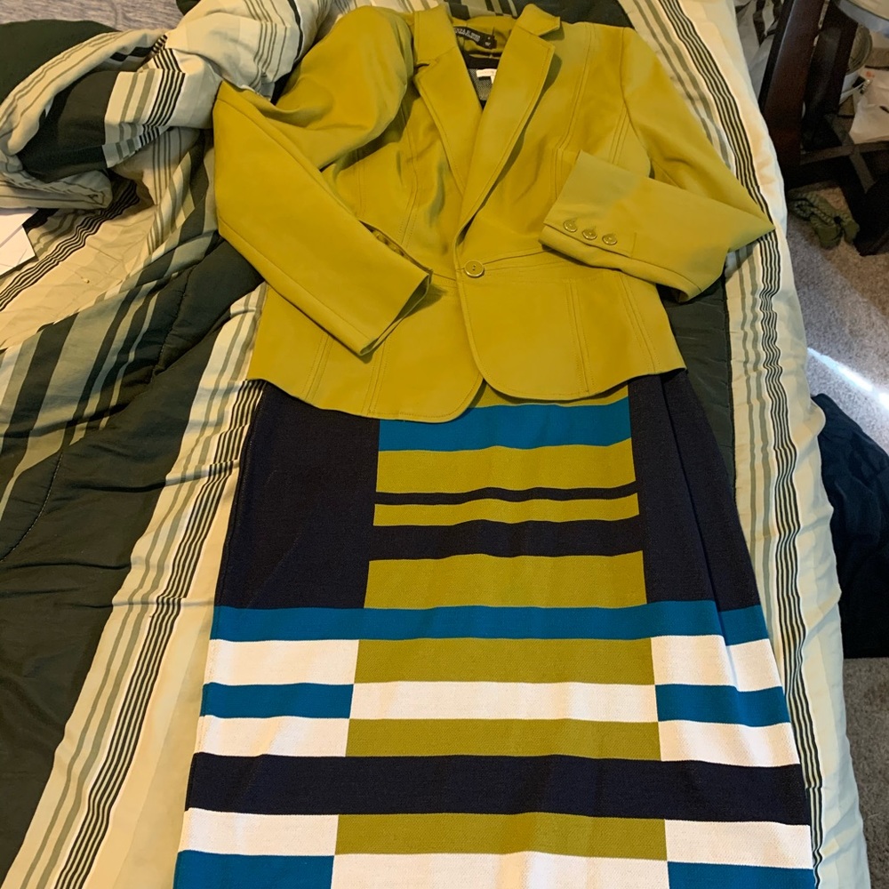 NY & Co Sweater Dress (XL) w/Matching Blazer (14) - Picture 1 of 6